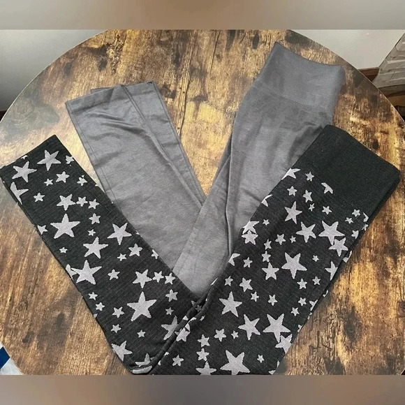 SET: Zac & Rachel | ladies fleece lined leggings, 2 pair. Size: L - Picture 1 of 15